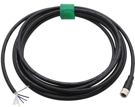 HangTon Stromkabel für Stellantriebssensor, M8, 4-polige Buchse, für Keyence-Panel, Monitor, Schalter, Feldgerät, geschirmt, A-Code, PVC, 3 m