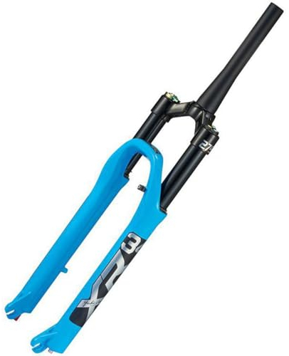26 27.5 29 Zoll Mountain Front Gabel Moutain Vorder Gabel 1-1/2 XC Fahrrad Federgabel Tapered Tube 120mm Federweg 100×9mm Schnellspanner QR Mit Zugstufeneinstellung (Color : Blauw, Size : 27.5inch