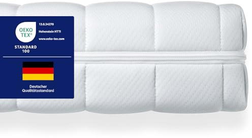 Träumegut24 - ergonomische 7-Zonen Matratze 80x200 cm | Größe + Höhe wählbar | Härtegrad H2&H3 | Kaltschaummatratze | Hautfreundlicher Bezug | Oeko-TEX® | (80 x 200 cm, 13 cm)