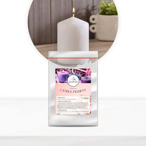 Tintes Resin Pro para Velas, Ceras y Parafinas, Tinte para Velas DIY ColorCandle by CandlePro, ¡Un arcoíris de colores para tu Vela DIY! (Blanco)