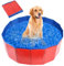 Piscina Perros y Gatos, Piscina para Mascotas, Bañeras para Perro, Piscina Perros Pequeños, Piscinas para Perros Grandes, Piscina Plegable Perros, Adecuado para Interior Exterior (60 x 20 cm)