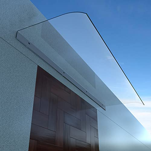 Türüberdachung, transparente Veranda-Markise, selbstreinigender Fenster-Regenschutz, UV-Regen-Schnee-Überdachungsschutz, 3,5 mm dick, für Veranda an der Vorder- und Hintertür (40 x 90 cm/16