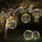 Joomer Weihnachtsbeleuchtung Außen Batterie, 30cm Hängende Kugel Lichter mit Timer 120 LED Weihnachtsdeko Lichterkette Außen 8 Modi Wasserdichte für Wohnzimmer Garten Party Innen(1 Stück, Bunt)