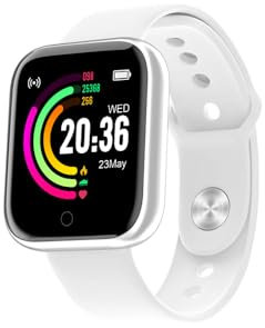 EKO ! Montre Connectée Appel Bluetooth Feel, Smartwatch, Montre Sport, Podomètre, écran Tactile 1,44, Moniteur Sommeil Cardiofréquencemètre Tension Artérielle SpO2 (Blanc)