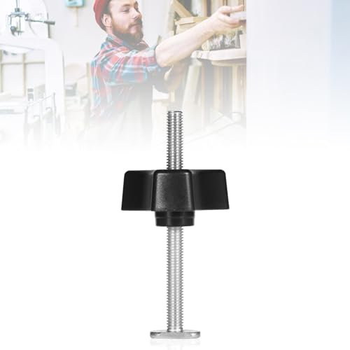 Quick Acting Metal Hold Down Clamp Set, with Plastic Handle, T Track Clamp, Hold Down Clamps, Woodworking Tool, for T Slot T Track, M8 T Screw (T Screw+M8 Plastic Handle)