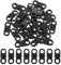 COMNICO 25 Stück Mini Schnellverschluss-Schnallen 6 mm Seitliche Entriegelung Kunststoffschnalle für Paracord-Armbandverschluss Geflochtene Halskette Kameras Gurtringe Ersatzzubehör