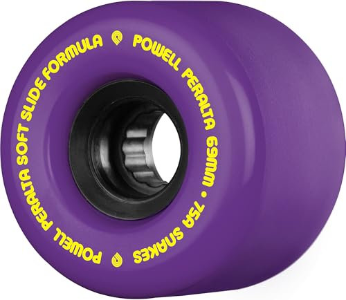 Powell Peralta Snakes - Ruote per skateboard, 69 mm, 75A, colore: viola