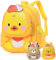 Aomig Kindergartenrucksack Kleinkind Rucksack Kindergarten Schultasche für Jungen Mädchen Cartoon Rucksack Kinder Tierischer Kinderrucksack Tier Cartoon Tasche Kinder Rucksack 2-6 Jahre (kleine Ente)