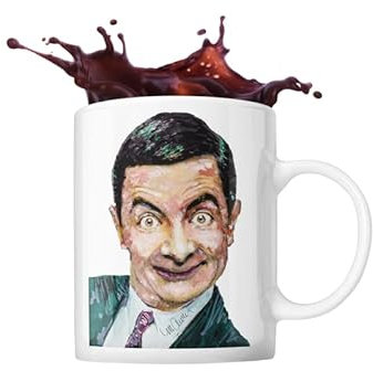 ICONS MERCH Bean Novelty Coffee Mug Tea Drinking Cup 11oz Ceramic Merchandise Gifts Sidney Maurer Artwork White