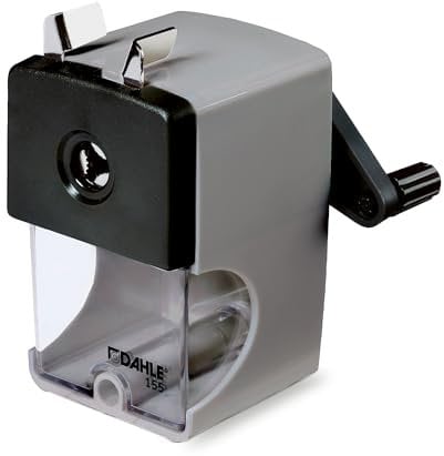 Dahle 00155-17496 Bleistiftspitzmaschine 155 mit Zwinge, 12 mm, smart grey