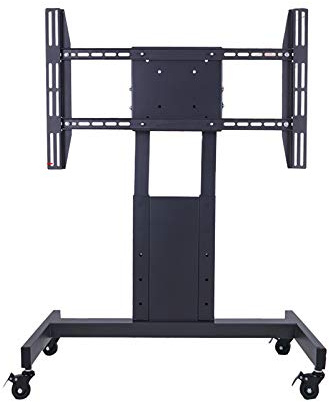 CAFIEDR Soporte de TV para Montaje en Pared con Ruedas para televisores de Pantalla Plana LED de Plasma de 32 a 75 Pulgadas y hasta 77 kg. Altura Ajustable.