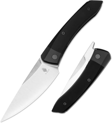 Kizer Momo Taschenmesser Klappmesser, 154CM Klinge Camping EDC Messer | 10,6 cm Drop Point Klinge mit Aluminium Griff, EDC Messer für Frauen Männer Geschenk V4663C1