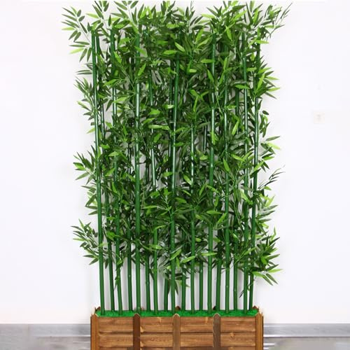 Artificial Bamboo Tree Plants for Indoor Outdoor Privacy, Extra Tall Fake Greenery Wall Room Divider