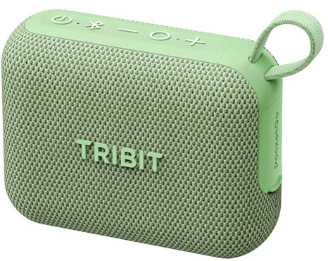 Tribit PocketGo Mini Enceinte Bluetooth Portable, IP68 étanche | 7 W, son puissant, 20 h d'autonomie, Bluetooth 6.0, flottante, EQ, appairage TWS, voyages, plein air, douche, vert