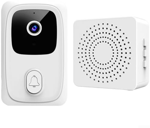 TUYA Kabellose WiFi-Video-Türklingel, mit Nachtsicht, Zwei-Wege-Audio-Smart-Gegensprechanlage und Bewegungserkennung, für Sicherheit an der Haustür