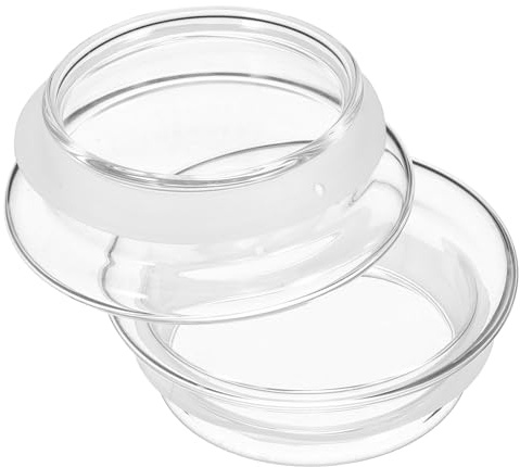 Coperchio per Brocca in Vetro 2 Pezzi, Acciaio Inox e Legno | Ricambio, Chiusura per Caraffa, Protegge i Liquidi Interni e Limita gli Schizzi