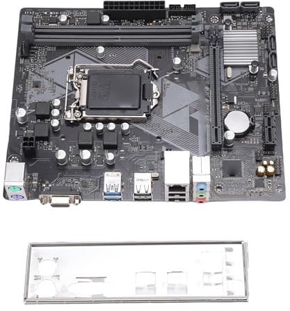 Plyisty H310M F R2.0 Computer-Motherboard, LGA 1151 Sockel Micro ATX DDR4, Unterstützt Core Pentium Gold Celeron CPUs der 9. und 8. Generation, mit PCIe 3.0 VGA-Ausgang Gigabit LAN