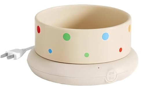 Beheizter Katzennapf, rutschfest, leise, für den Winter, Outdoor, Warmwasserbereiter, Joghurtmacher, Heizschüssel – für Hunde und Katzen, Zuhause, Wohnheim, Wohnung, Balkon,