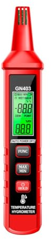 FACAIIO Industrieller Umgebungslufttemperatur- und Feuchtigkeitsmelder mit hoher Empfindlichkeit für Pflanzen, Zucht und Laborgebrauch