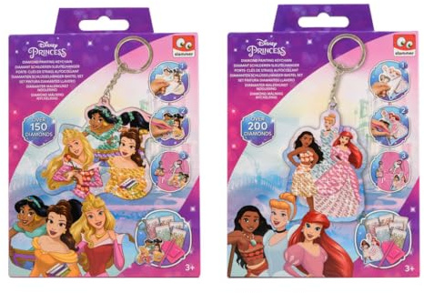 Canenco Disney Princess Diamond Painting Porte-clés Jouet créatif