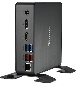 Shuttle Nano PC NC4010BAV2・Intel Celeron 7305・8GB DDR4・128GB M.2・1x HDMI・1x DP・7X USB・1x LAN・incl. VESA and Stand・Intel® Celeron®・7305・8 GB・128 GB・Windows 11 Pro・64-Bit (NC4010BAV2