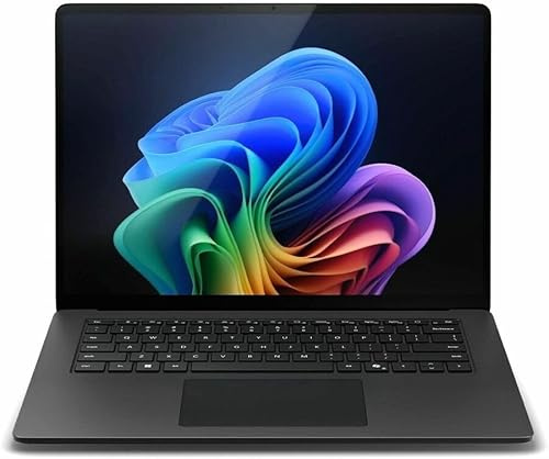 Microsoft Surface Laptop 7 15 Copilot+ PC Touchscreen (2024) Snapdragon X Elite, 16GB RAM, 512GB SSD, QWERTY English Keyboard, Black, Windows 11 (Renewed)