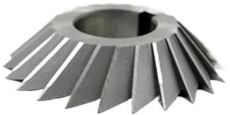 Evolventen Zahnradfräser 1 Stück HSS Einzelwinkelfräser 45 55 80 75 90 Grad CNC-Werkzeugmaschine Schwalbenschwanznuten(D80x65x27mm)