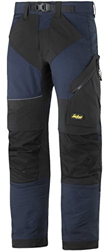 Snickers 69039504050 Size 50 FlexiWork Work Trousers - Navy Blue/Black