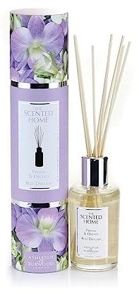 ASHLEIGH & BURWOOD Reed Diffuser Air Freshener for Home | Freesia & Orchid Fragrance Oil Diffuser | Lasts up to 3 Months | 150ml