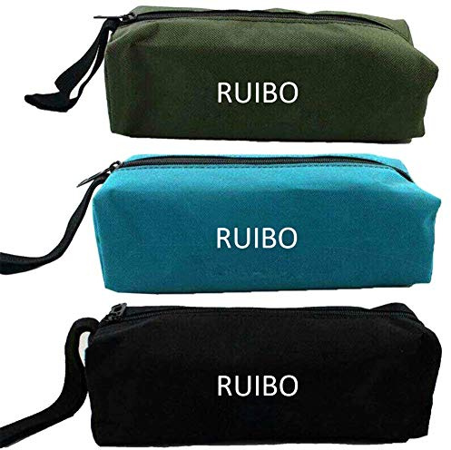 Ruibo Small Zippered Pouches/Canvas Tool Pouch With Zipper,utility Organization Tote Bags, Heavy Duty Metal Zipper