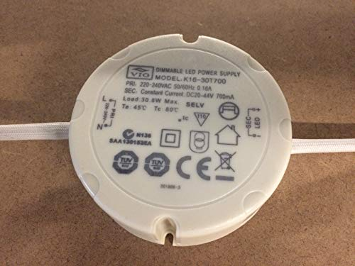 VIG LED Driver dimmbar 31W 20-44V 700mA K16-30T700 Treiber rund Power Supply