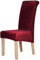 Homaxy Samt Stuhl Deckt Satz von 4, Stretch Esszimmer Stuhl Deckt, Spandex Plüsch Stuhl Decken Große Esszimmer Stuhl Protector (weinrot)