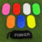 FORZA Mini Flat Disc Markers 3.5in (9cm) [20 Pack] | Multi-Surface PVC Discs - Non Slip Spot Markers With Mesh Carry Bag | Sport Equipment | 9 Colours