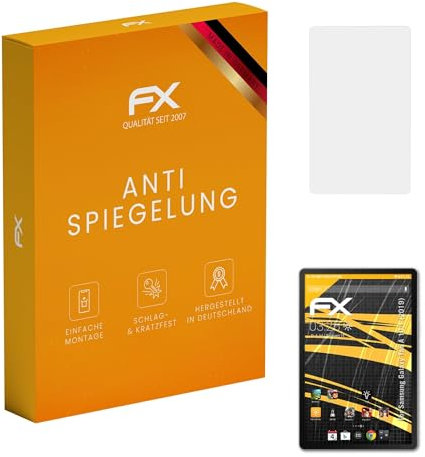 atFoliX Película Protectora compatible con Samsung Galaxy Tab A 10.1 (2019) Lámina Protectora de Pantalla, antirreflejos y amortiguadores FX Protector Película (2X)