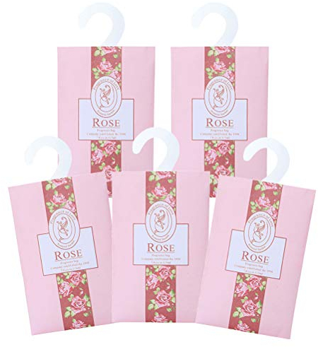 Garneck 5 Stück Duftkissen Tasche rosa für Schubladen Schränke und Autos schönen frischen Duft Schrank Duft