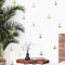 Wandaufkleber Set Anker maritimes Stickerset Metallic Optik/Gold
