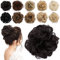 TESS Haarteil Dutt Dunkelbraun Haargummi mit Haaren Gewellt Kleine Haarknoten Hochsteckfrisuren günstig Haarverlängerung Extensions für Damen 30g