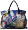 VINTAGE EMBROIDERY V.E. Schulter-Handtaschen für Damen, ethnische Reise-Hobo-Taschen mit glitzernden Pailletten, Phoenix-Stickerei, Big Blue, Large