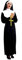 KarnevalsTeufel.de Damenkostüm Nonne Kleid mit Haube (XL)