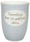 Mea-Living Tasse mit Henkel THEORETISCH KANN ICH PRAKTISCH ALLES grau, 500ml, Becher mit Spruch, Geschenkidee für Freund, Spruchtasse