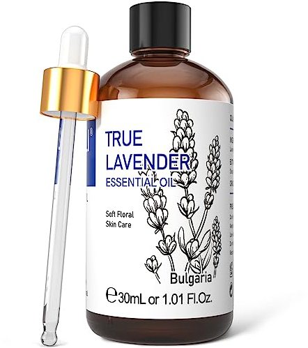 HIQILI Lavender Essential Oils 30ML, 100% Natural Aromatherapy Lavender Oil for Face, Candle Making, Diffuser, Skin&Hair-1 Fl Oz