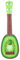 MILISTEN 1PCS Kiwi Obst Form Gitarre Mini Obst Ukulele Kleine Kinder Obst Gitarre Frühen Lernen Pädagogisches Spielzeug für Jungen Und Mädchen (Grün)