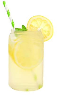 RSTYS Biergläser, 2er-Set, elegante Dosenform, Trinkbecher, transparent, für Kaffee, Cocktails, Weingläser, Whiskey, 400/600 ml, Dosenform, Gläser für jedes Getränk und jeden Anlass
