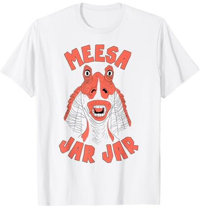 Star Wars Jar Jar Binks Meesa Jar Jar Portrait T-Shirt