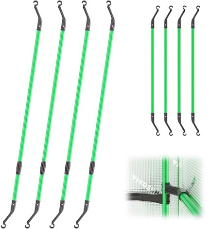 VIVOSUN Grow Tent High CFM Kit, Green Pole Range of 24-48, Suitable for 2'x2', 3'x3', 4'x2' and 4'x4'Grow Tent, 4-Pack