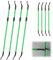 VIVOSUN High-CFM-Kit für Growzelte, Stangen zur Stabilisierung grün, Länge 60–120 cm, geeignet für 60×60cm, 90×90cm, 120×60cm und 120×120cm Growzelte, 4er-Pack