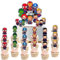 COSORO 25Pcs Superhero Iron Man Captain America Spiderman Cake Toppers,Avengers Birthday Toppers,Boys Super Hero Decorations Cupcake Toppers for Boys,Kids Marvel Party Supplies