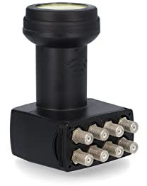 [ Test 2X SEHR GUT *] ZEHNDER Octo LNB, LTE Abschirmung, Sun Protect UV Schutz, Digital 8-Fach 4K LNB für 8 Teilnehmer, für Fernseher Sat Receiver, HD 8fach LNC für Satellitenschüssel Satelliten