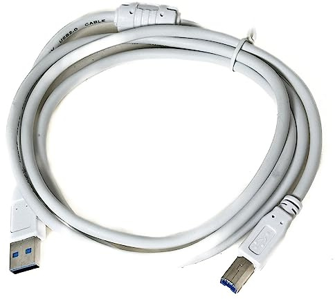 Generic USB Data Cable, 15cm, Compatible with Canon PIXMA TS3350 Multifunction Wifi Printer