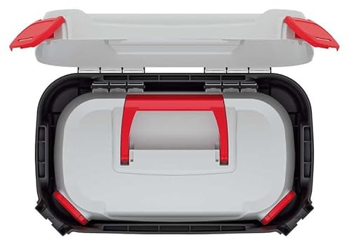 PROSPERPLAST Aufbewahrungsbox Smart 23 l, Maße (mm) 38 x 23,4 x 22,5 cm, Farbe Grau Marke